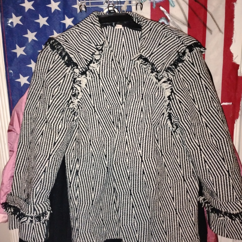 H&M Monochrome Striped Jacket